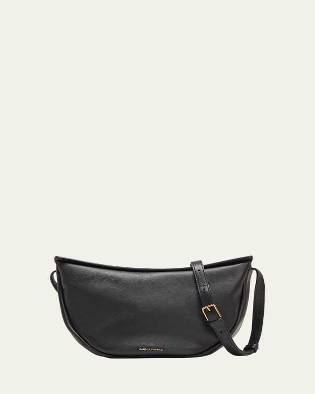 Moon Sling Leather Crossbody Bag